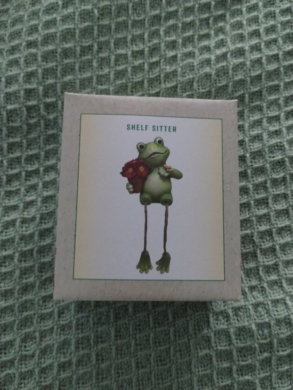 Frog shelf sitter
